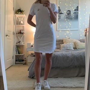 White Calvin Klein T-shirt dress size small